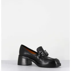 Mocassins En Cuir Noir & Bijoux - W232588 Guanto Nero