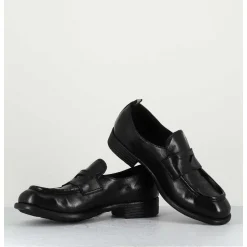 Mocassins En Cuir Noir - Calixte020 Nero