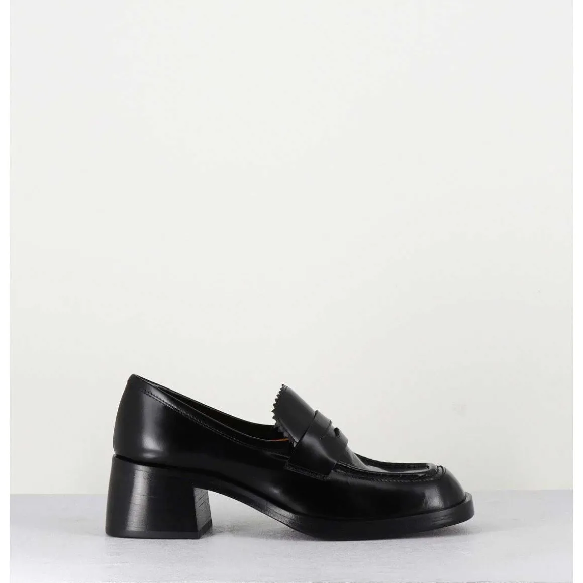 Mocassins En Cuir Noir - R271M Mousse Nero