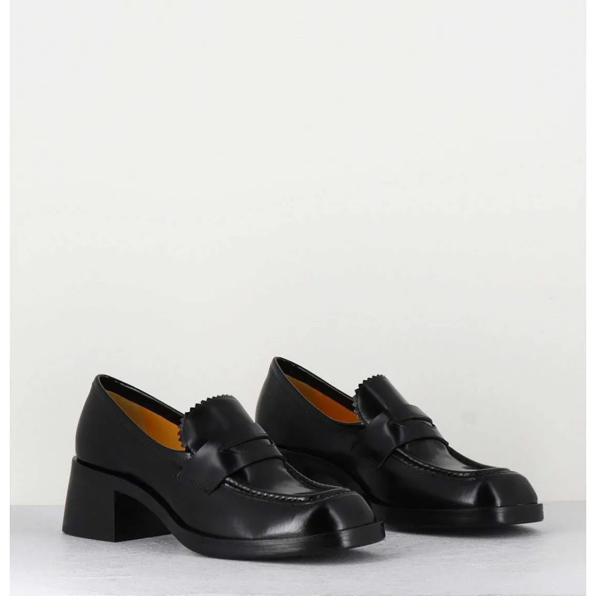Mocassins En Cuir Noir - R271M Mousse Nero