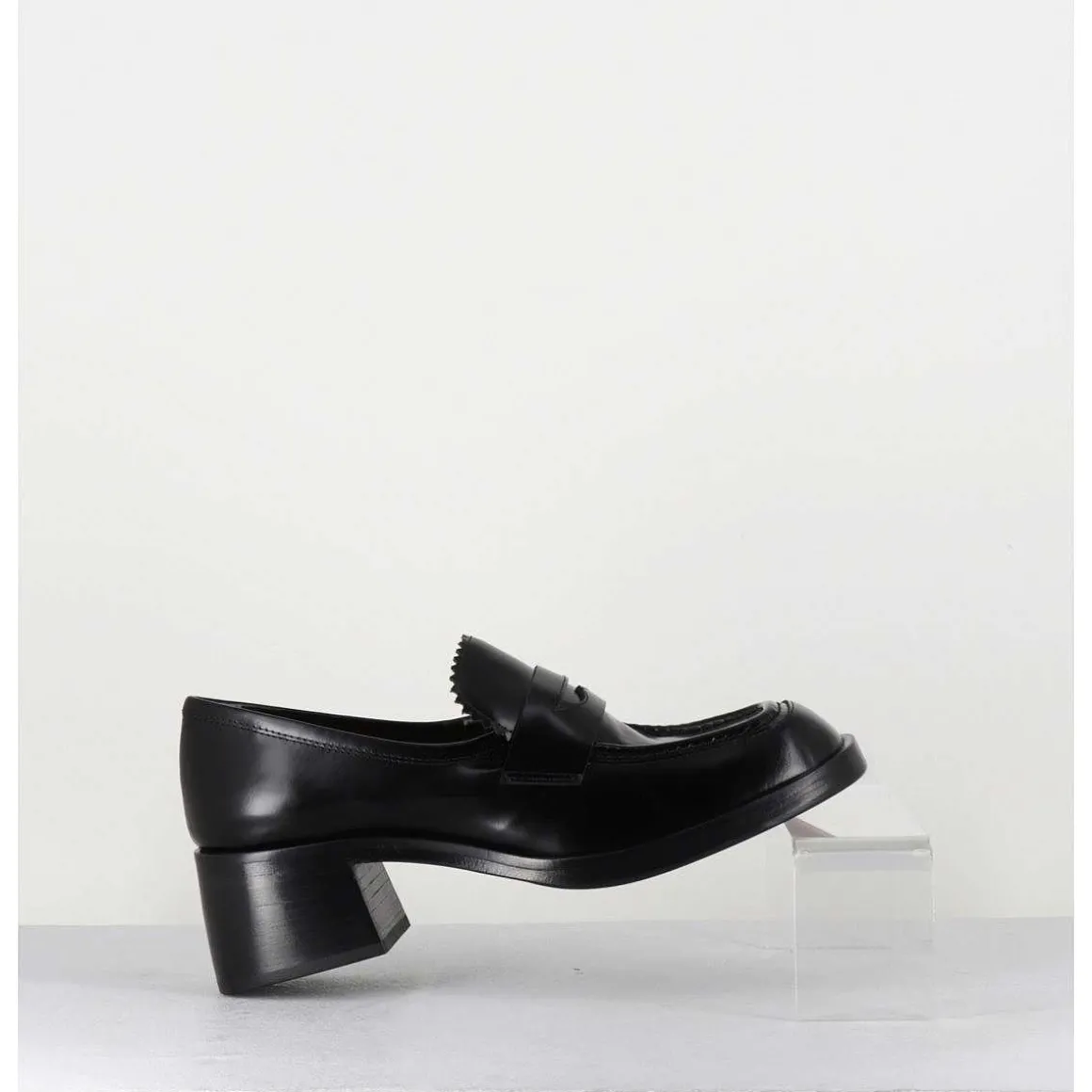 Mocassins En Cuir Noir - R271M Mousse Nero