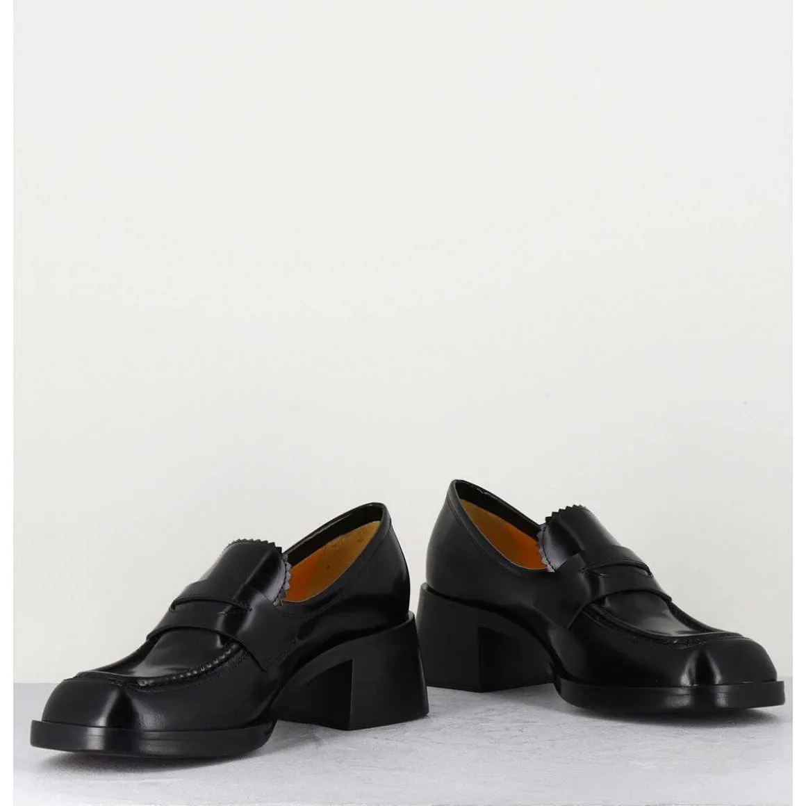 Mocassins En Cuir Noir - R271M Mousse Nero
