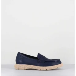 Mocassins Legers En Cuir Bleu Marine - S146 Cloud Blue