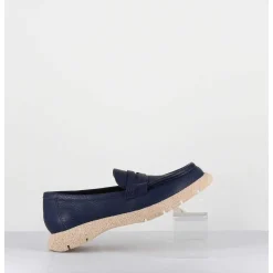 Mocassins Legers En Cuir Bleu Marine - S146 Cloud Blue