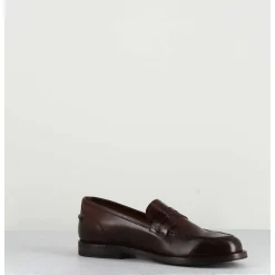 Mocassins Plats En Cuir Glace Marron - Zoe56040 Brown