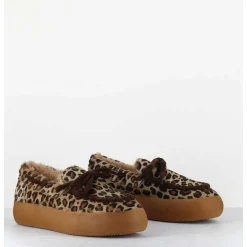 Mocassins Sneakers Poulain Imprime Leopard - 50946 027 Leopardo