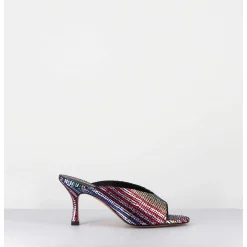 Mules A Taon Disco Print 80S - Sosta Tennis Nero