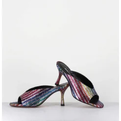 Mules A Taon Disco Print 80S - Sosta Tennis Nero