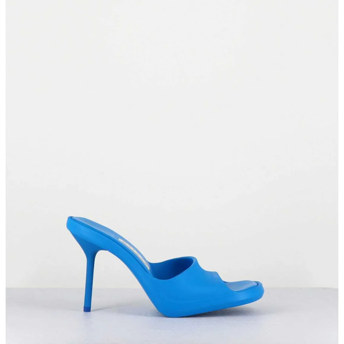 Mules Barbie En Gomme Bleu & Talon Stiletto - Ida Blue Sandals