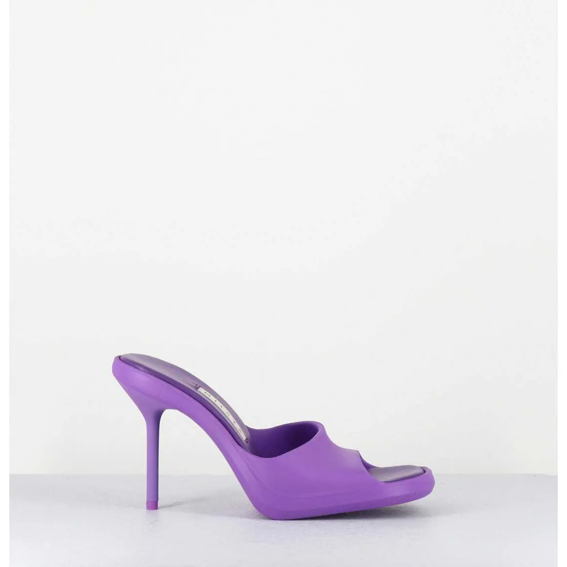 Mules Barbie En Gomme Violette & Talon Stiletto - Ida Purple Sandals