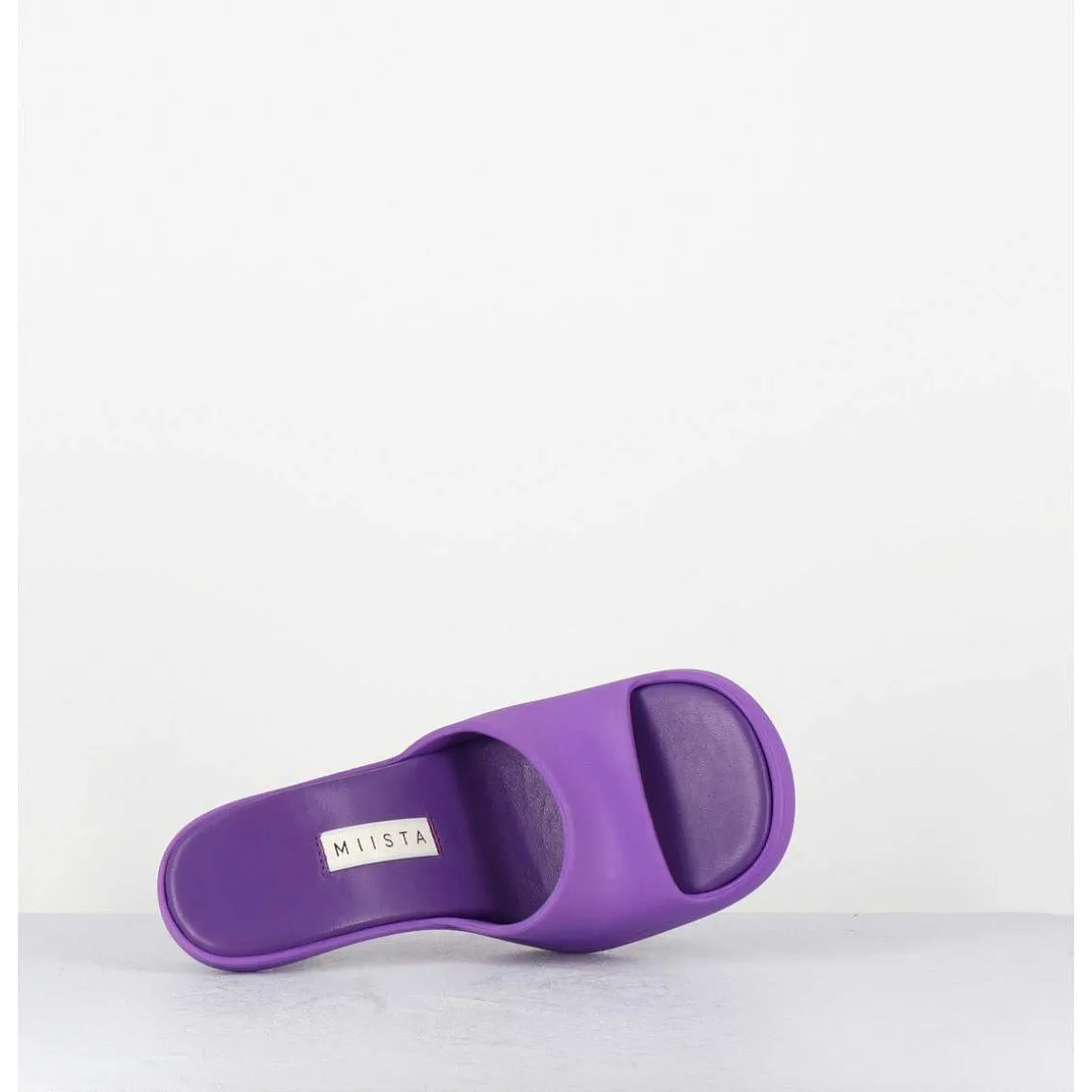 Mules Barbie En Gomme Violette & Talon Stiletto - Ida Purple Sandals