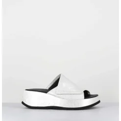 Mules Compensees Asymetriques Naplak Blanc - Galau Magma Ivory