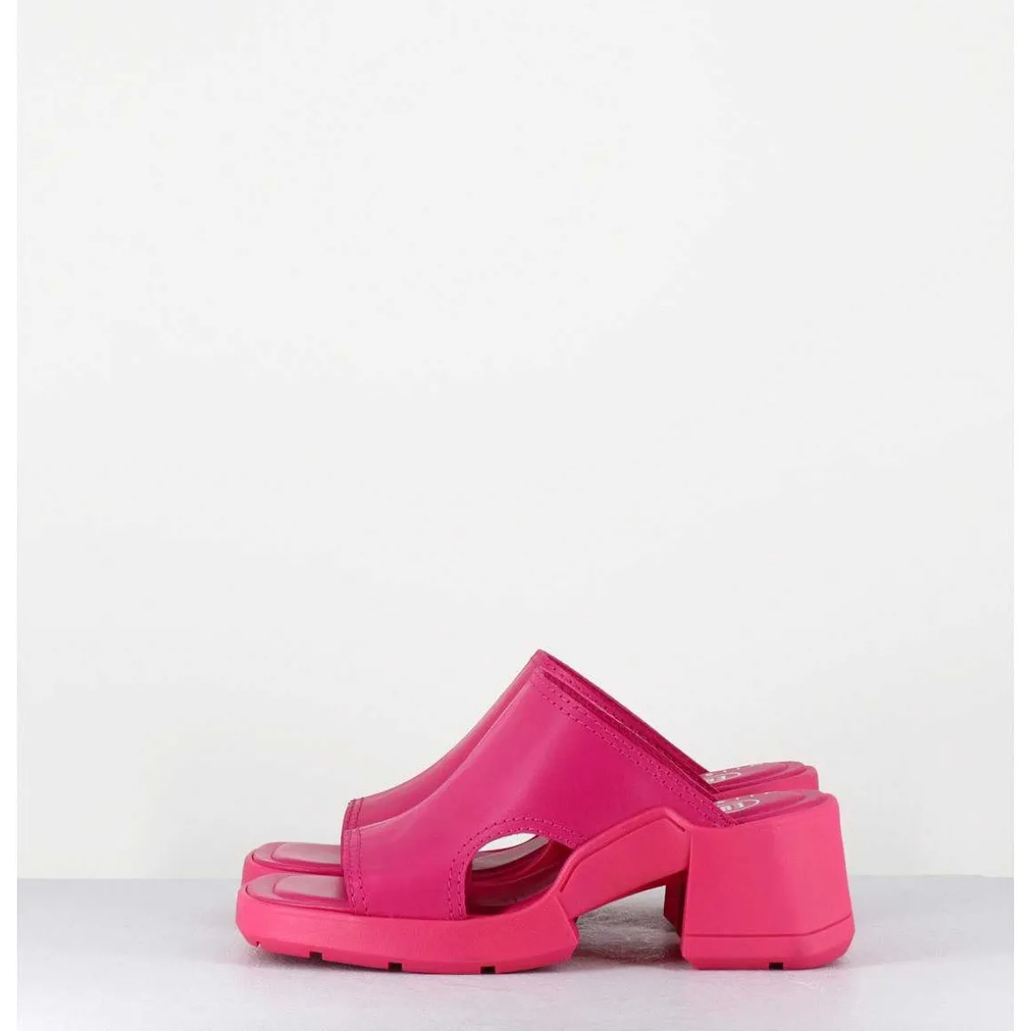 Mules 90S Cuir Rose & Surpiqures - Tawny Pink Mules