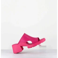 Mules 90S Cuir Rose & Surpiqures - Tawny Pink Mules