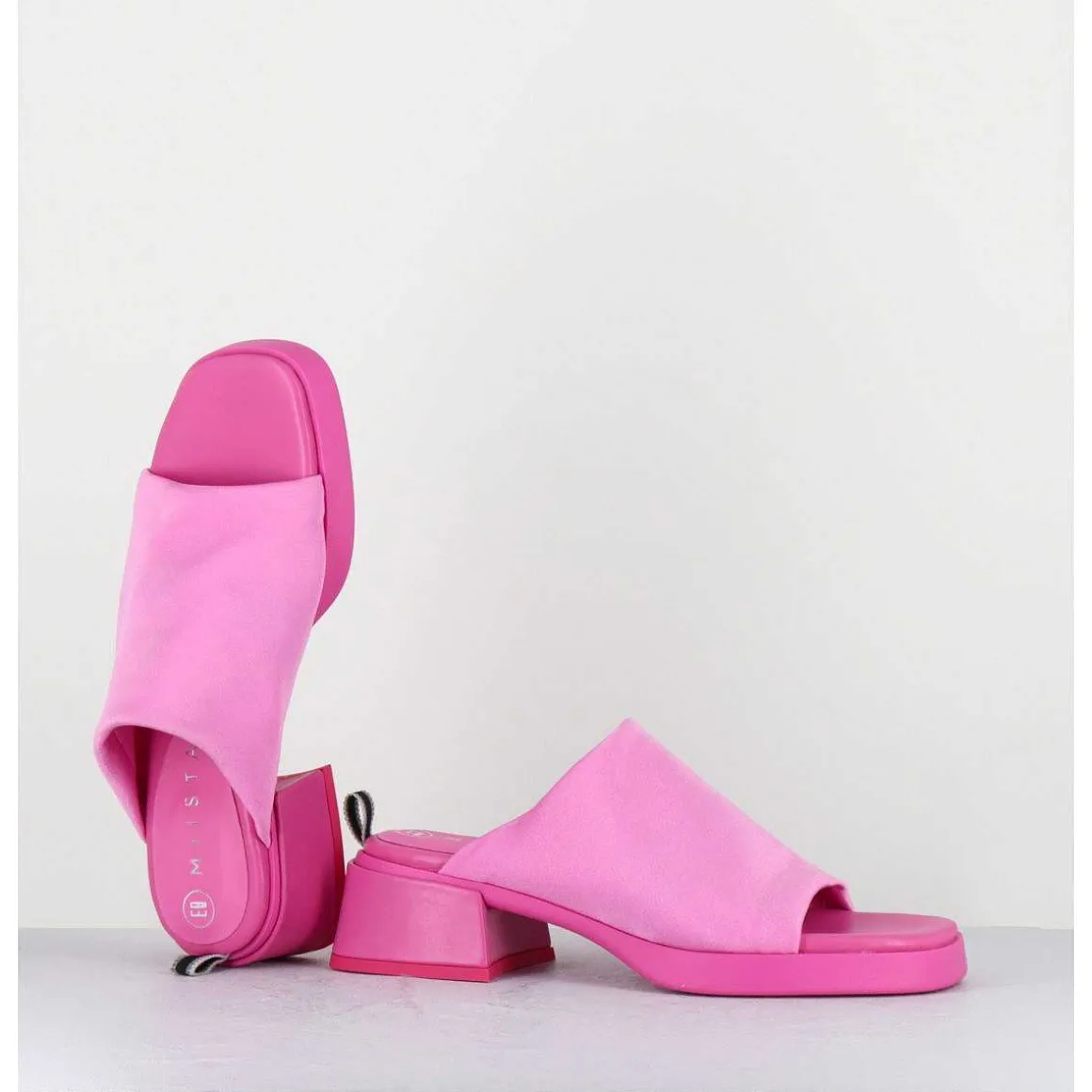 Mules 90S En Lycra Rose - Zooey Pink Mules