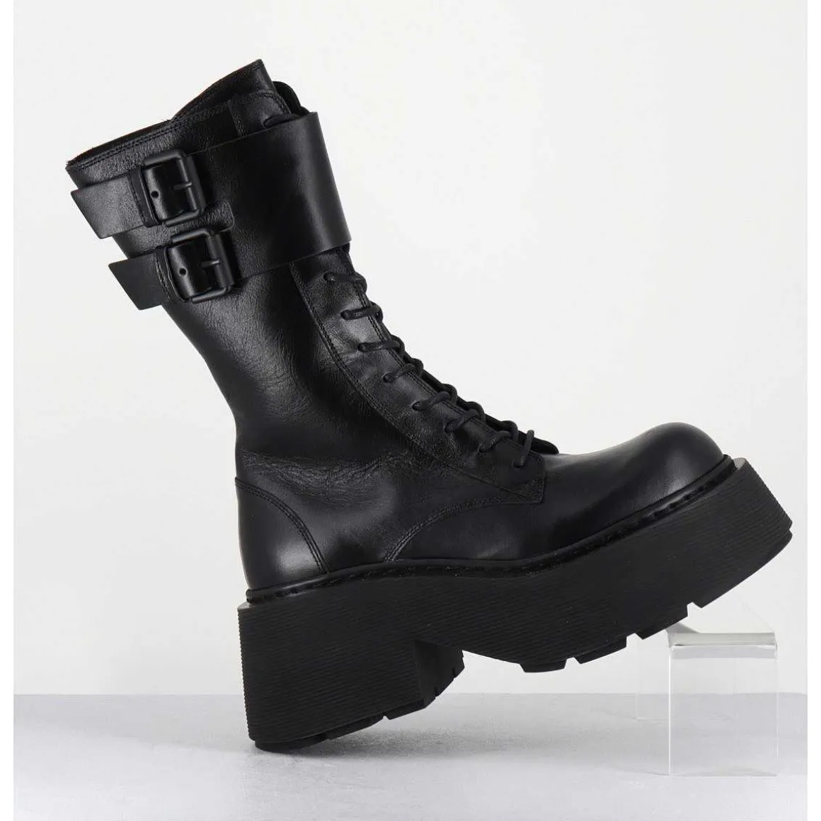 Rangers En Cuir Noir - 1D7708D Mayon Black
