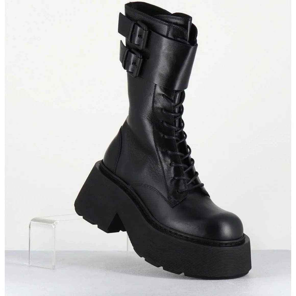 Rangers En Cuir Noir - 1D7708D Mayon Black