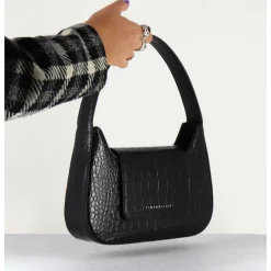 Retro Bag Black - Croco Noir