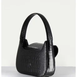 Retro Bag Black - Croco Noir
