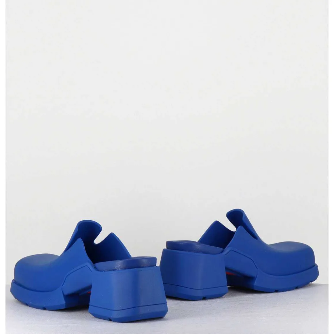 90S Blue Rubber Clogs - Blissa Blue Mules