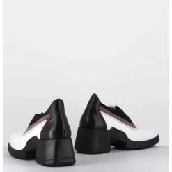 90S Futuristic Shoes Cuir Blanc & Lycra - Kuda White Boots