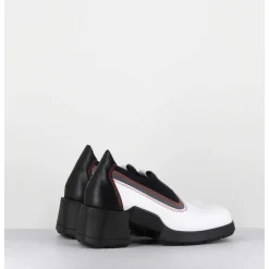 90S Futuristic Shoes Cuir Blanc & Lycra - Kuda White Boots