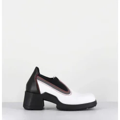 90S Futuristic Shoes Cuir Blanc & Lycra - Kuda White Boots