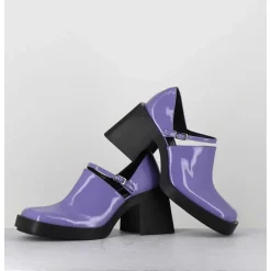 90S Mary-Jane En Cuir Vernis Lilas - Kim Lilac Patent