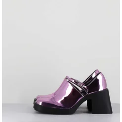 90S Mary-Jane Miroir Rose - Kim Metallic Pink