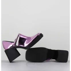 90S Mary-Jane Miroir Rose - Kim Metallic Pink
