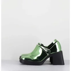 90S Mary-Jane Miroir Vert - Kim Metallic Green