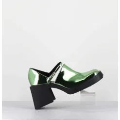 90S Mary-Jane Miroir Vert - Kim Metallic Green