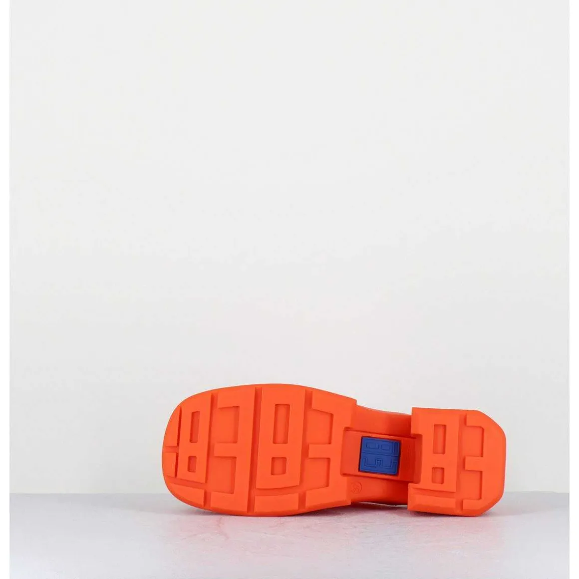 90S Orange Rubber Clogs - Blissa Orange Mules