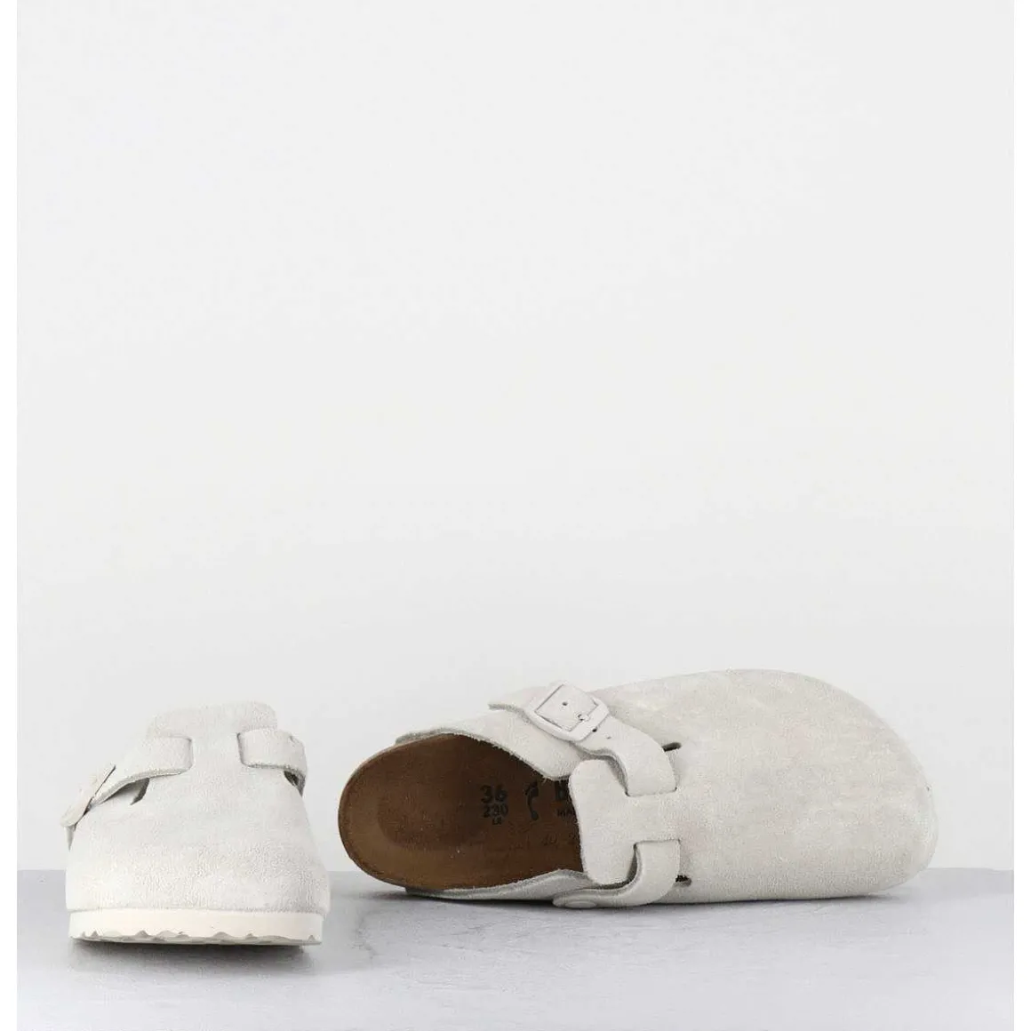 Sabot Boston Suede Antique White