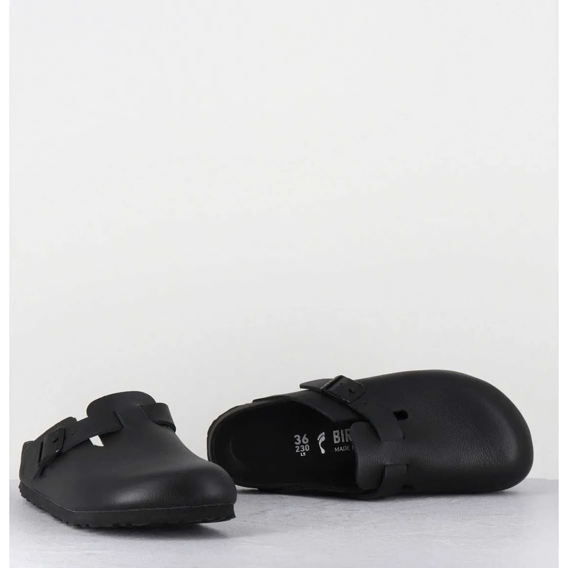 Sabots Boston Cuir Exquisite Black