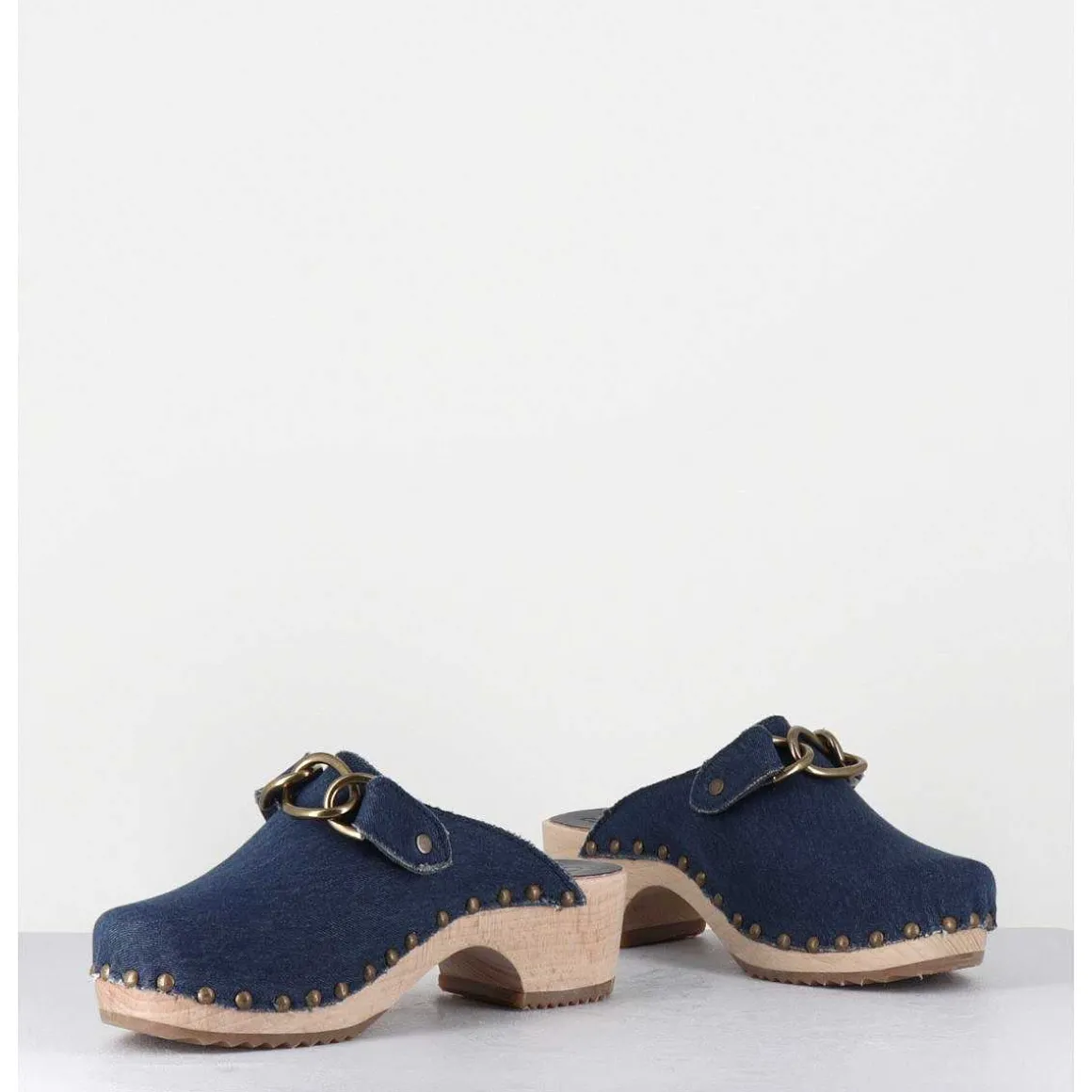 Sabots En Jean & Mors Bronze - Complice Morcetti Jean