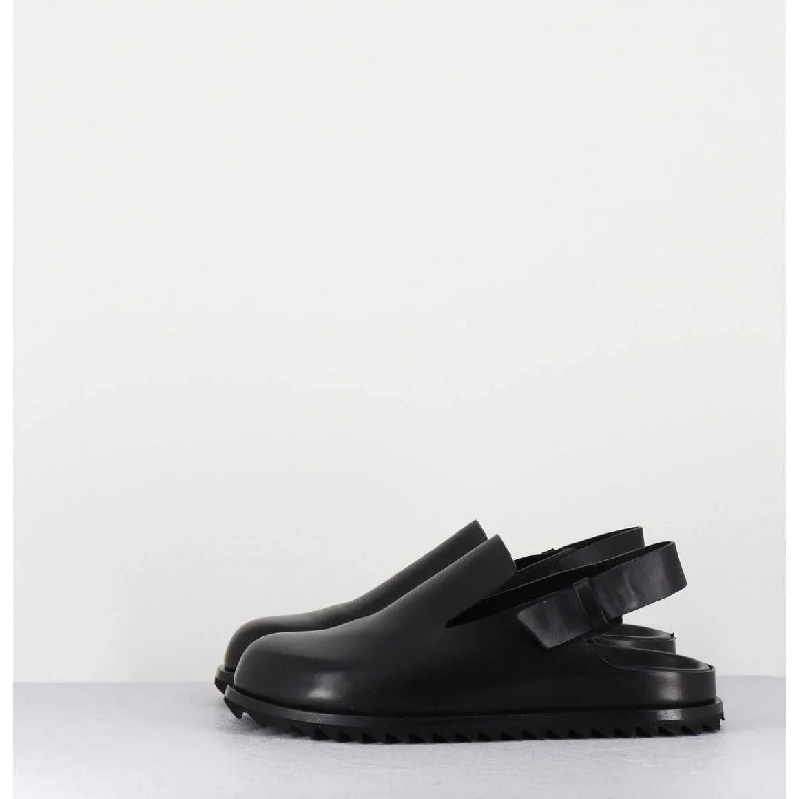 Sabots Epure Cuir Noir & Bride Arriere - Pelagie008 Nero