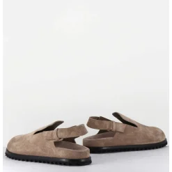 Sabots Epure Daim Taupe & Bride Arriere - Pelagie008 Flint