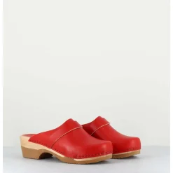 Sabots Flexibles En Cuir Rouge - Complice5 Vegetal Rouge