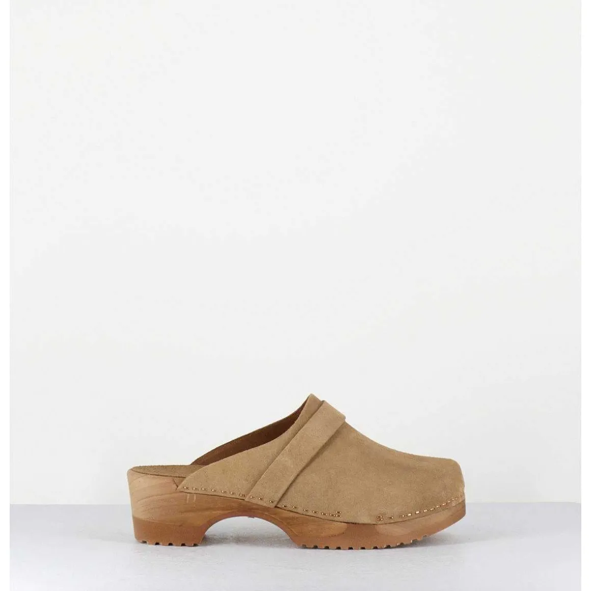 Sabots Flexibles En Daim Camel - Complice Daim Tan
