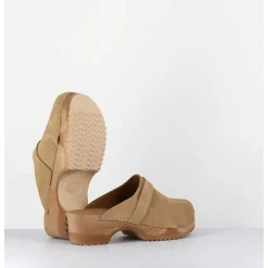 Sabots Flexibles En Daim Camel - Complice Daim Tan