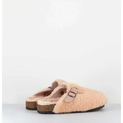 Sabots Plats Moutons Rose - 230-Bi Pluri Mouton