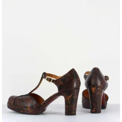 Salome En Cuir Imprime Serpent - Jori Terra