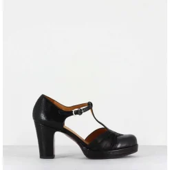 Salome En Cuir Noir Multi - Judeta