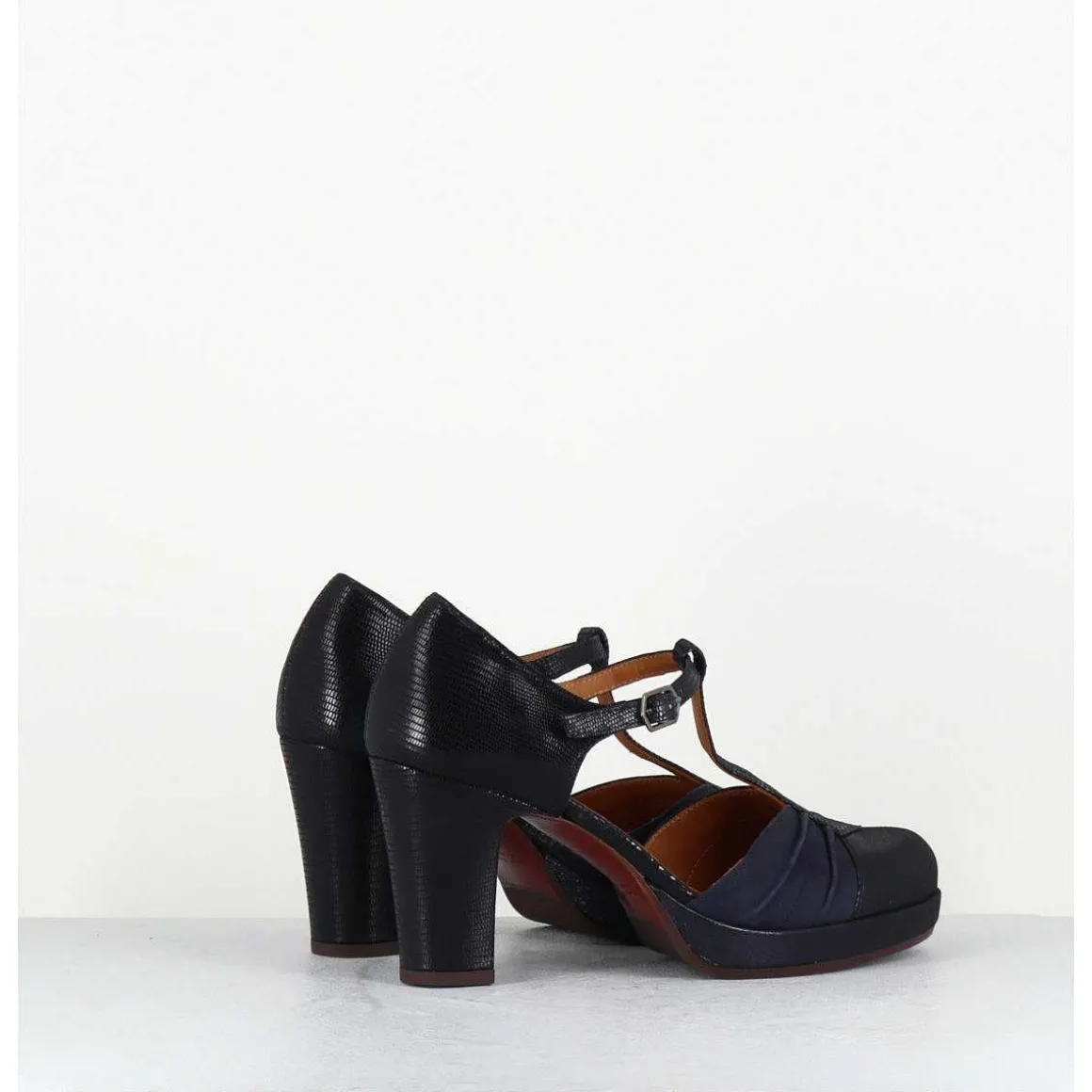 Salome En Daim Bleu Marine A Talon - Judeta43 Kia Noche