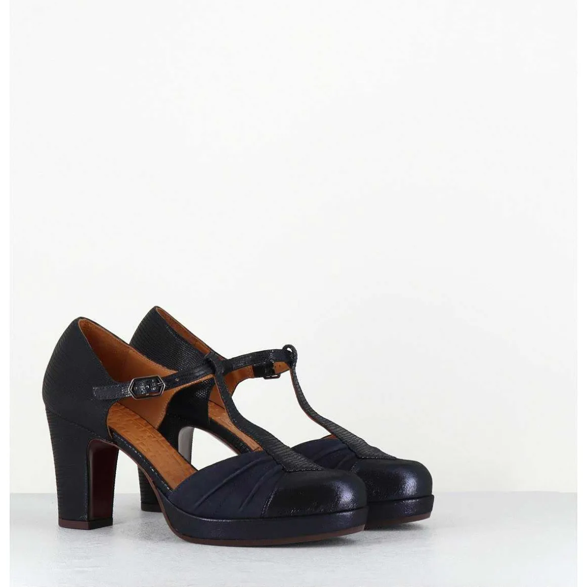 Salome En Daim Bleu Marine A Talon - Judeta43 Kia Noche