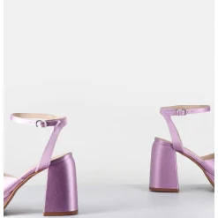 Sandales A Plateforme En Satin Lilas - Teri Raso Lilla