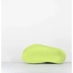 Sandales Double-Boucles En Cuir Gris & Micro Jaune - 3424 Perla Akoy
