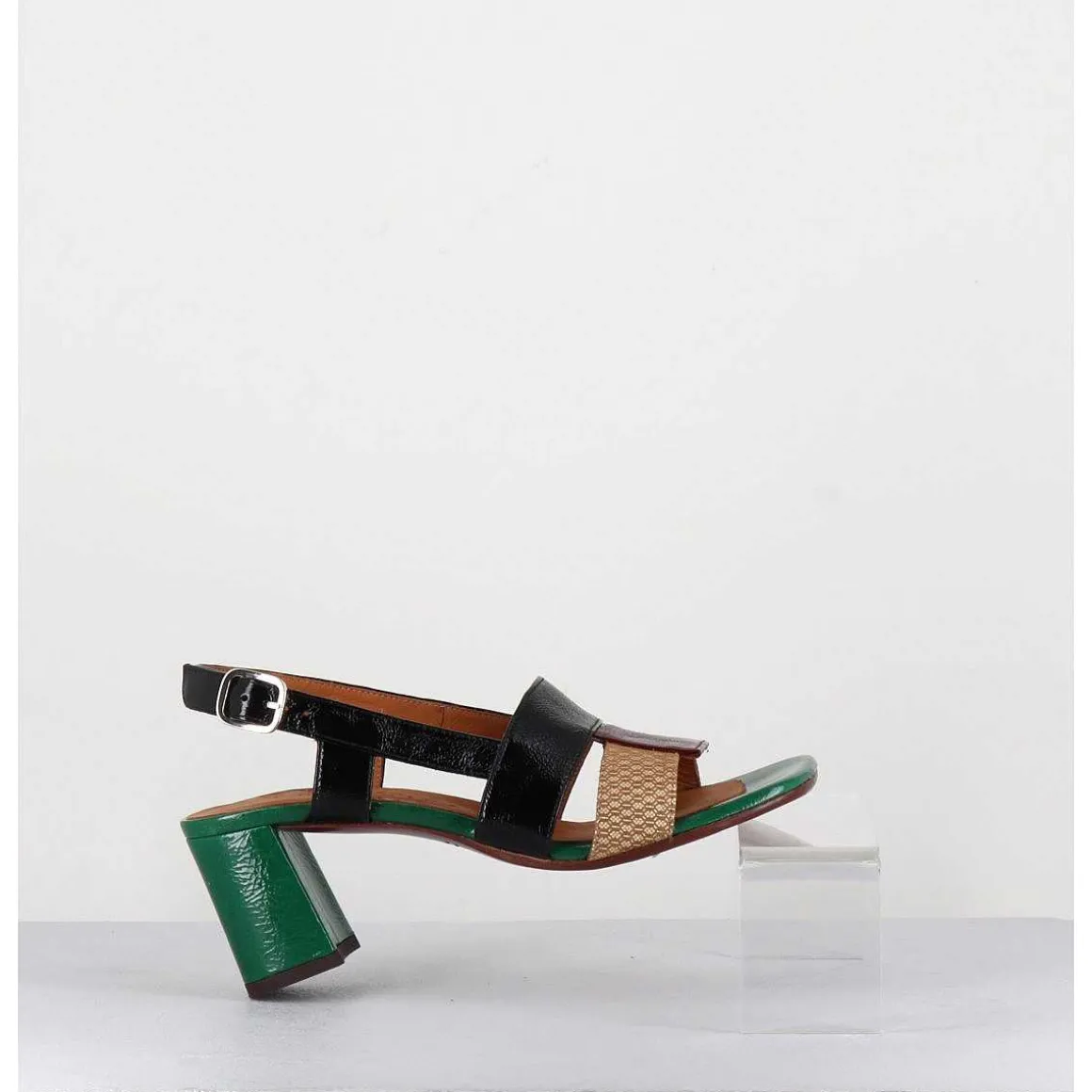 Sandales En Cuir Multi Look 70S - Lyza Ferrari Cuero