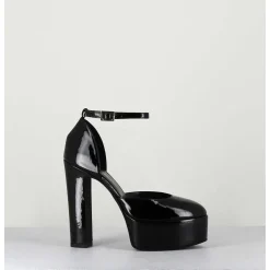 Sandales Esprit Babies En Cuir Vernis Noir - Rosa Vernice Nero